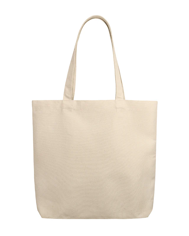 Sacolas de lona de algodão orgânico com reforço