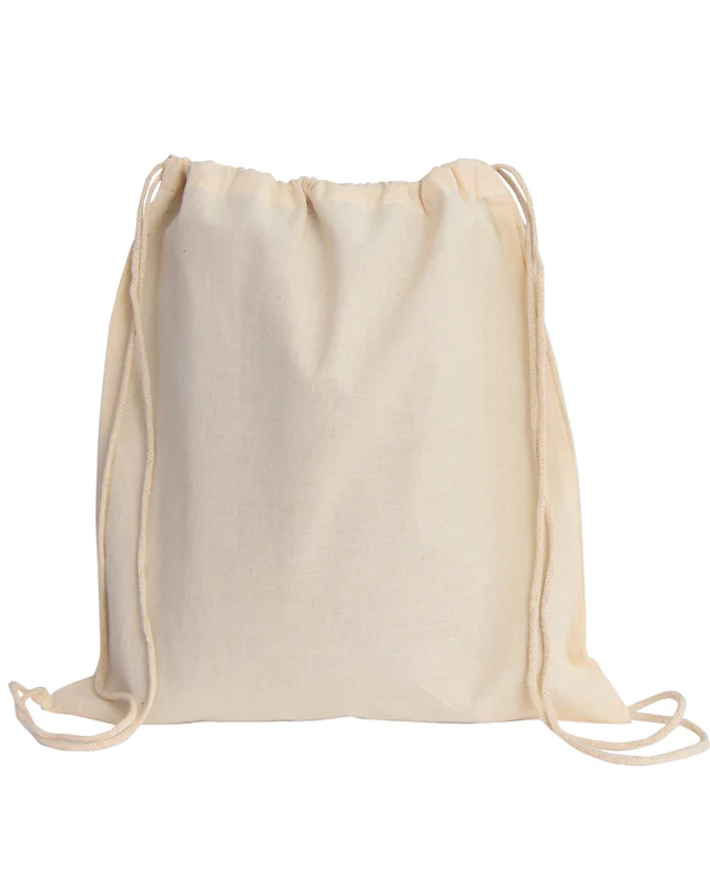 Mochila de cordão de lona pequeno
